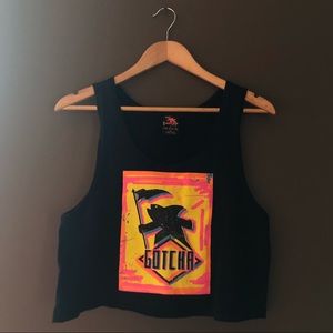 Gotcha For UO Shark Man Cropped Tank Top